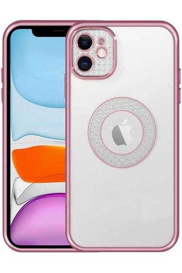 Apple iPhone 11 Kılıf Parlak Pastel Renkli Logo Etrafı Işlemeli Kamera Korumalı Moda Lux Silikon