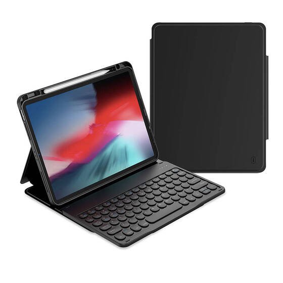 Apple iPad Air 11 2024 Wiwu Protective Gizli Kalem Bölmeli Klavyeli Kılıf