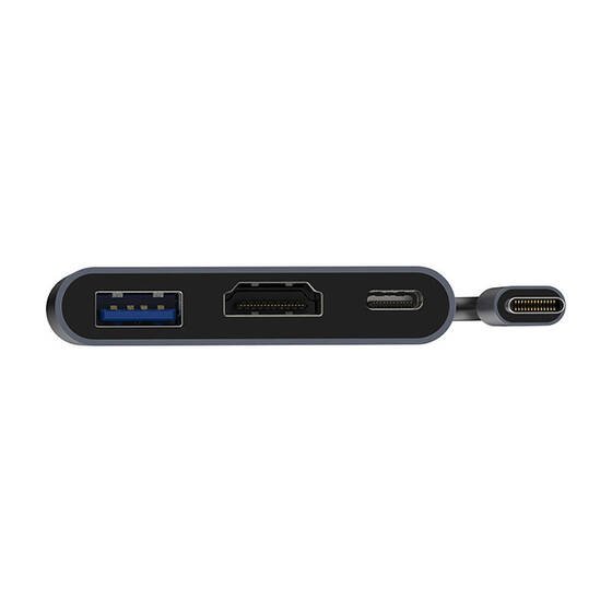 Recci RH05 Type-C to Type-C PD100W/HDMI 4K@30Hz/USB3.0 Destekli 3in1 Hub Çoğaltıcı