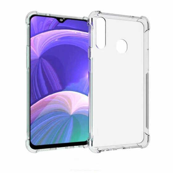 Galaxy A20S Köşeleri Airbagli Ultra Koruma Şeffaf Zırh Kılıf