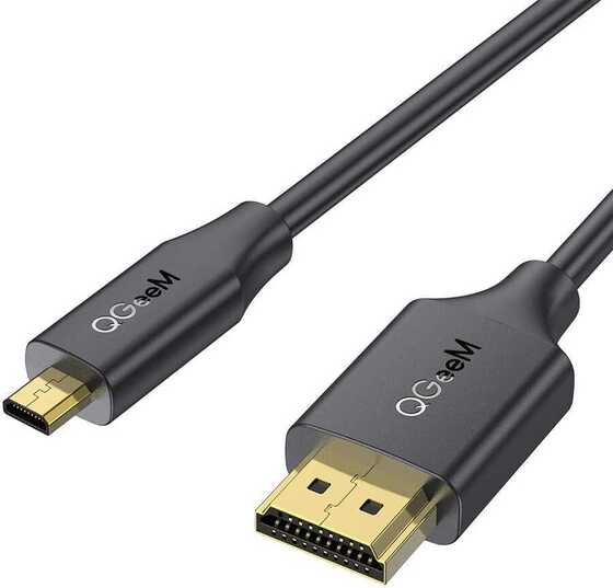 Qgeem QG-AV18 Micro HDMI To HDMI Kablo 1.83M