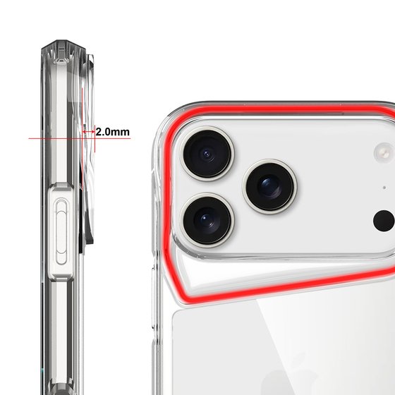 iPhone 17 Pro Max Kılıf Kamera Çıkıntılı Lüx Şeffaf Silikon