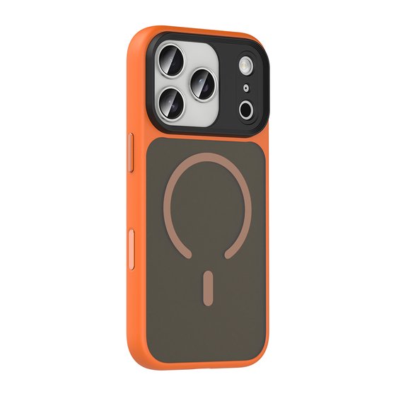 iPhone 17 Pro Max Kılıf Mat Arka Yüzey Wireless Şarj Özellikli Flet Magsafe Kapak