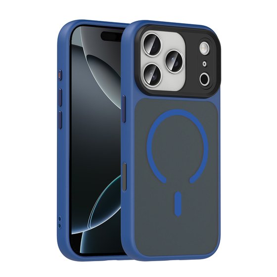 iPhone 17 Pro Max Kılıf Mat Arka Yüzey Wireless Şarj Özellikli Flet Magsafe Kapak