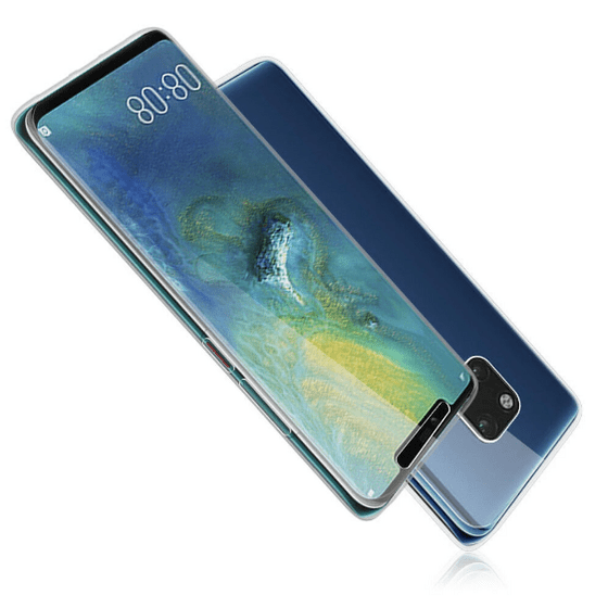 Huawei Mate 20 Pro Kılıf 360 Tam Koruma Şeffaf Silikon