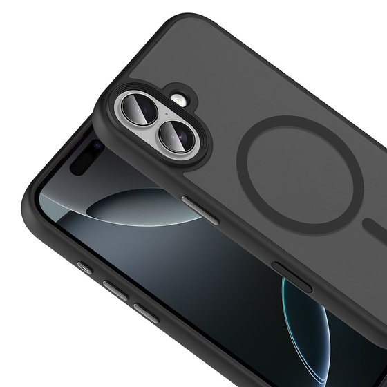 iPhone 17 Kılıf Mat Arka Yüzey Wireless Şarj Özellikli Flet Magsafe Kapak