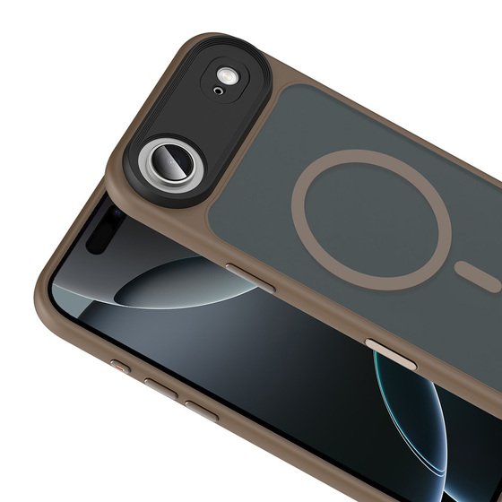 iPhone 17 Air Kılıf Mat Arka Yüzey Wireless Şarj Özellikli Flet Magsafe Kapak