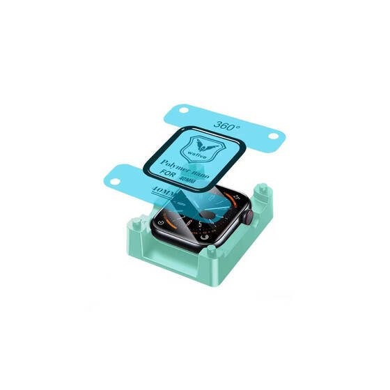 Watch 40mm Polymer Nano Ekran Koruyucu + Kolay Uygulama Aparatlı