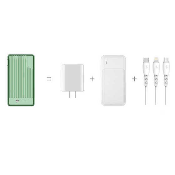 Xipin T106 10000 mAh Powerbank 3 in 1 Çoklu Kablolu 2.1A Taşınabilir Hızlı Şarj Cihazı