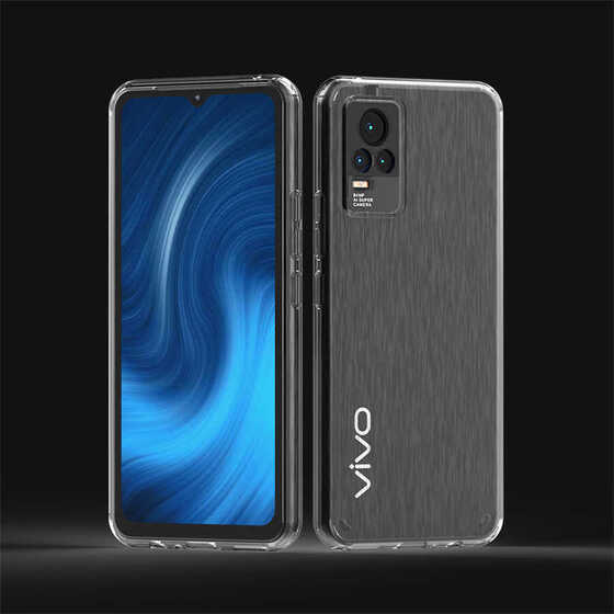 Vivo V21 Kılıf Şeffaf Lüx Ultra Koruma Silikon