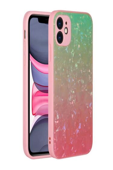 Apple iPhone 11 Kılıf Kamera Korumalı Mermer Desenli Sert Silikon