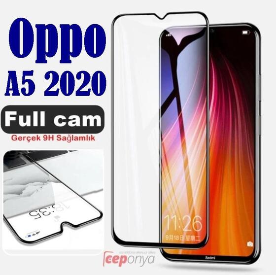 Oppo A5 2020 Kenarları Kırılmaya Dayanıklı Cam Ekran Koruyucu