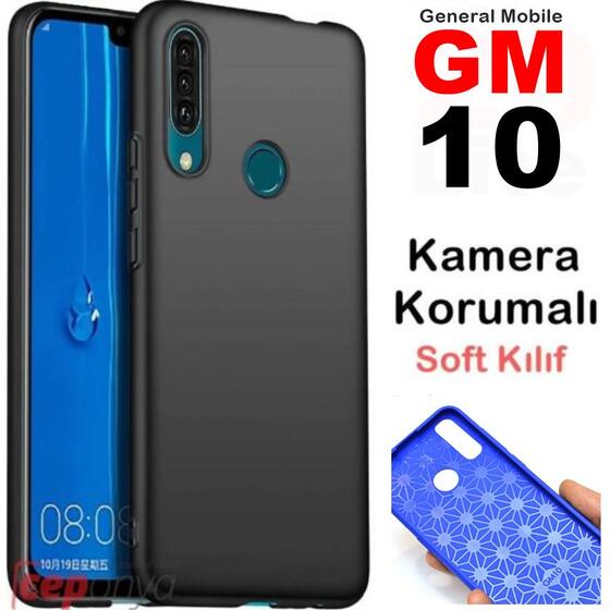 General Mobile 10 GM 10 Kılıf Lüx Kamera Çıkıntılı Mat Silikon