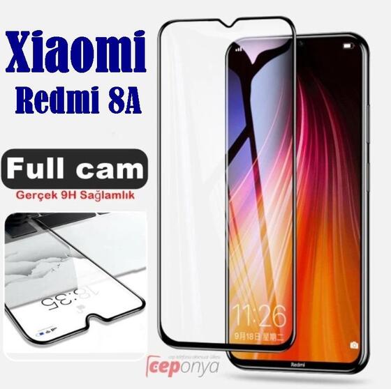 Xiaomi Redmi 8A Kenarları Kırılmaya Dayanıklı Cam Ekran Koruyucu