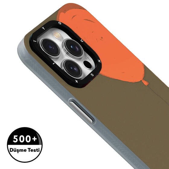 Apple iPhone 14 Pro Kılıf Magsafe Şarj Özellikli Youngkit Orange Serisi Flying Balloon Kapak