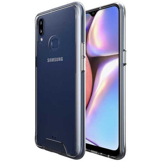 Galaxy A10S Kılıf Şeffaf Zırh Tasarım Ultra Koruma Silikon