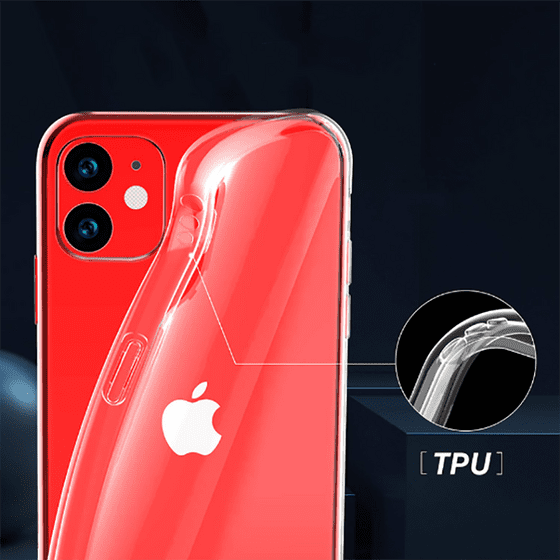 iPhone 11 Şeffaf Kamera Korumalı Silikon Kılıf