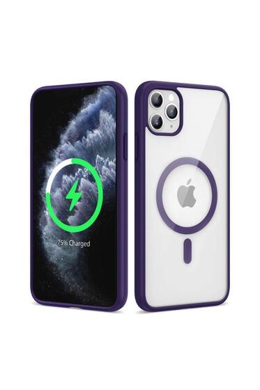 Apple iPhone 11 Pro Kılıf Magsafe Wireless Şarj Özellikli Silikon Zore Ege Kapak