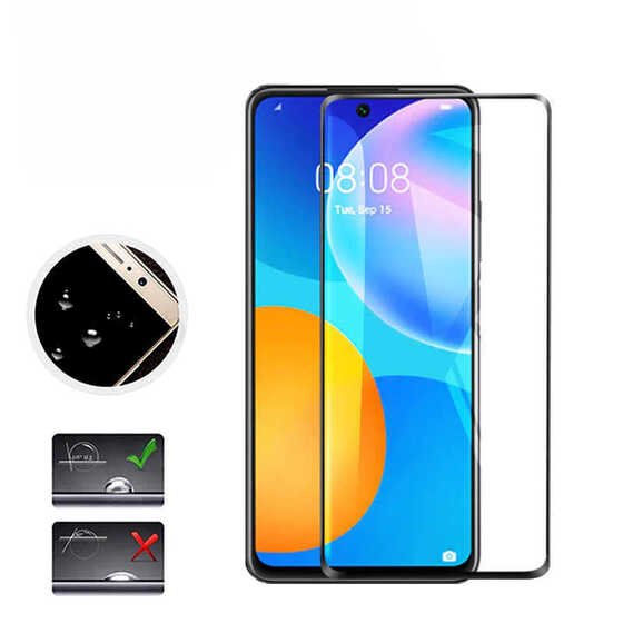 Huawei P Smart 2021 Kenarları Kırılmaya Dayanıklı Cam Ekran Koruyucu