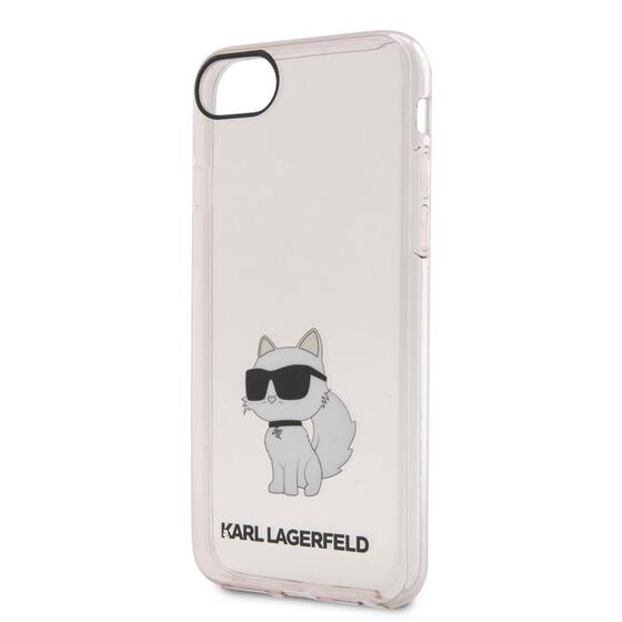 Apple iPhone 7 Kılıf Karl Lagerfeld Transparan Choupette Dizayn Kapak