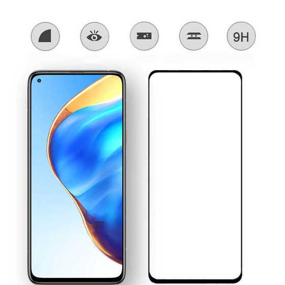 Xiaomi Mi 10T 5G Kenarları Kırılmaya Dayanıklı Cam Ekran Koruyucu