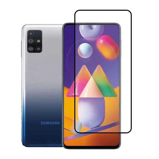 Galaxy M51 Kenarları Kırılmaya Dayanıklı Cam Ekran Koruyucu