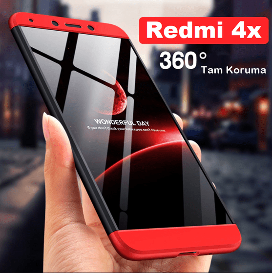 Xiaomi Redmi 4X Kılıf Zore Kamera Korumalı 360 Tam Koruma Ays