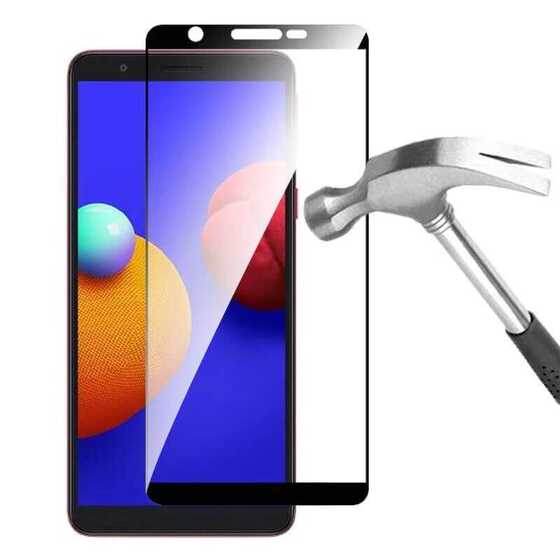 Galaxy A01 Core Kenarları Kırılmaya Dayanıklı Cam Ekran Koruyucu
