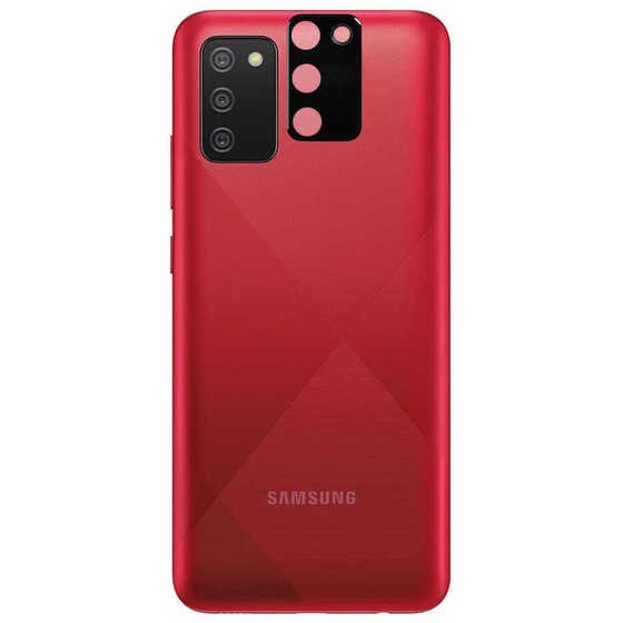 Galaxy A02S 3D Kamera Lens Koruyucu Temperli Cam