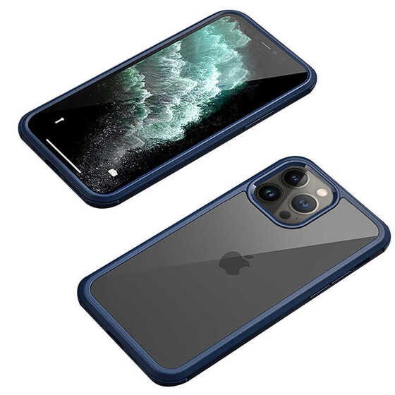 Apple iPhone 12 Pro Kılıf Ön Arka Tam Kapatan 360 Tam Koruma Lüx Kapak