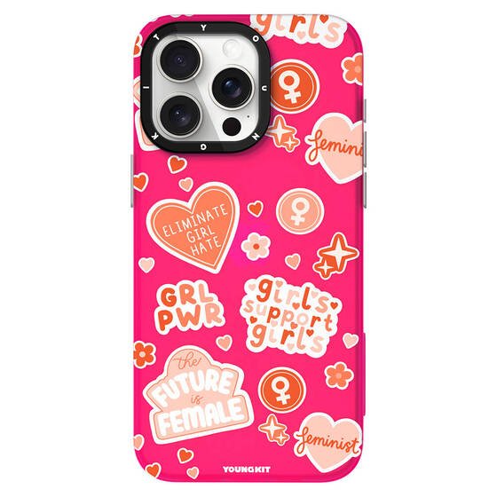 Apple iPhone 15 Kılıf Bethany Green Tasarımlı Youngkit Sweet Language Kapak