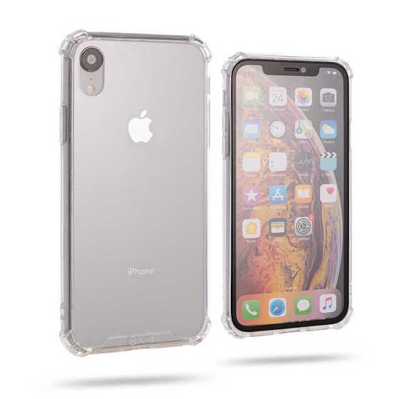 Apple iPhone XR 6.1 Kılıf Şeffaf Köşe Korumalı Roar Armor Gel Kapak