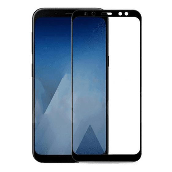 Galaxy A7 2018 Kenarları Kırılmaya Dayanıklı Cam Ekran Koruyucu