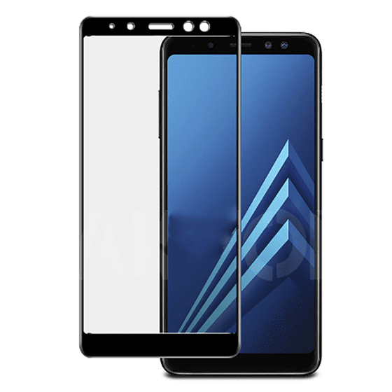 Galaxy A7 2018 Kenarları Kırılmaya Dayanıklı Cam Ekran Koruyucu