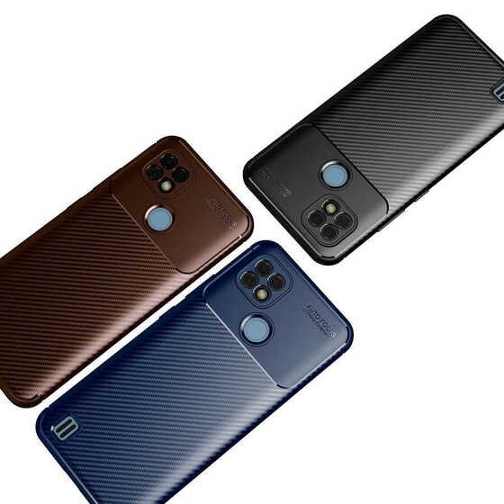 Realme C21 Kılıf Elde Kaymayan Kamera Korumalı Ultra Koruma