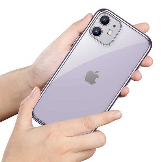 Apple iPhone 11 Köşeleri Parlak Renkli Benks Magic Glitz Transparent Kapak