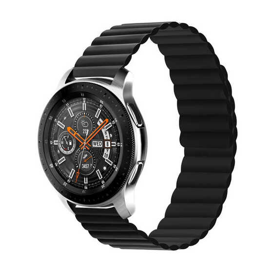 Gear S2 Uyumlu KRD-52 Çift Renk Dizayn Mıknatıslı Kordon