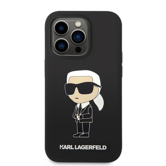 Apple iPhone 14 Pro Max Kılıf Karl Lagerfeld Magsafe Şarj Özellikli Silikon Karl Dizayn Kapak