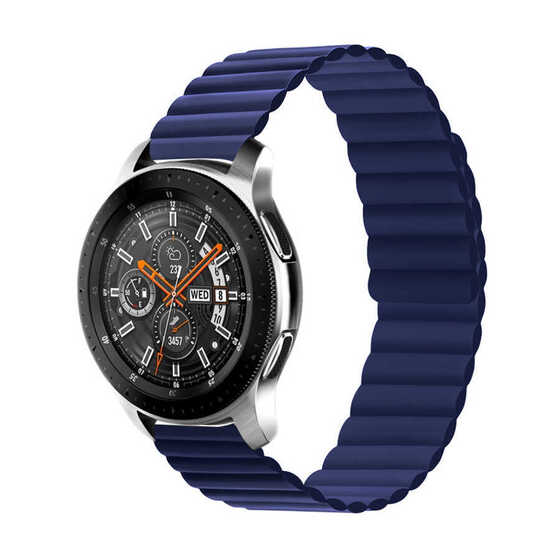 Amazfit GTS Uyumlu KRD-52 Çift Renk Dizayn Mıknatıslı Kordon