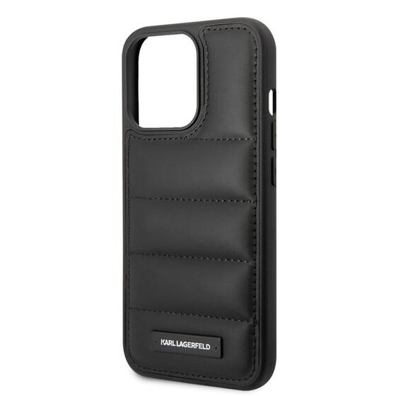 Apple iPhone 14 Pro Kılıf Karl Lagerfeld Nylon Puffy Airbag Dizayn Kapak