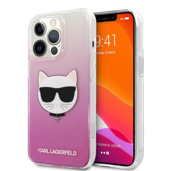 Apple iPhone 14 Pro Max Kılıf Karl Lagerfeld Sert TPU Choupette Dizayn Kapak