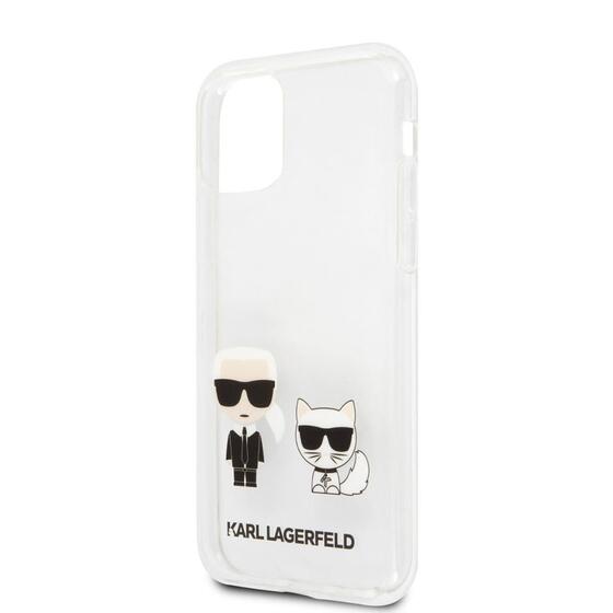 Apple iPhone 11 Kılıf Karl Lagerfeld Sert TPU K&C Dizayn Kapak