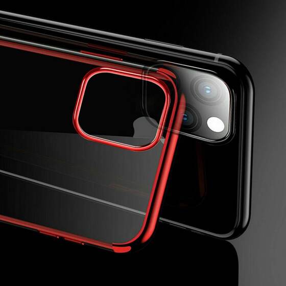 Apple iPhone 11 Kamera Korumalı Köşeleri Renkli Şeffaf Kılıf