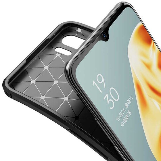 Oppo Reno 3 Kılıf Elde Kaymayan Kamera Çıkıntılı Kalite Silikon