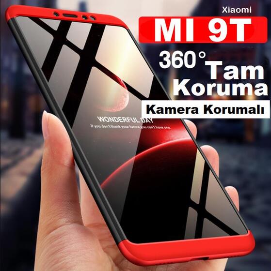 Xiaomi Mi 9T Kamera Korumalı Kaliteli 360 Tam Koruma Kılıf