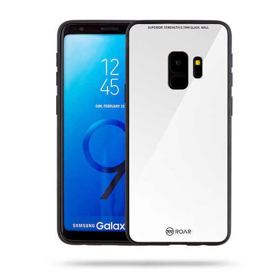 Galaxy S9 Kılıf Parlak Sert Roar Mira Glass Kapak