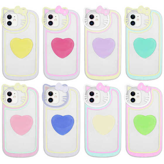 Apple iPhone 11 Kılıf Hello Kitty Tasarım Silikon