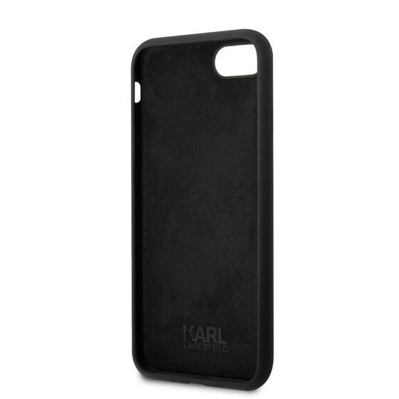 Apple iPhone 7 Kılıf Karl Lagerfeld Silikon Choupette Dizayn Kapak