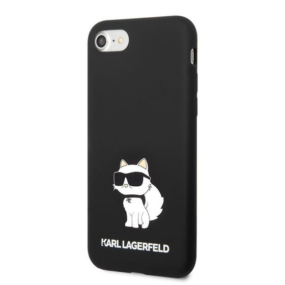 Apple iPhone SE 2020 Kılıf Karl Lagerfeld Silikon Choupette Dizayn Kapak