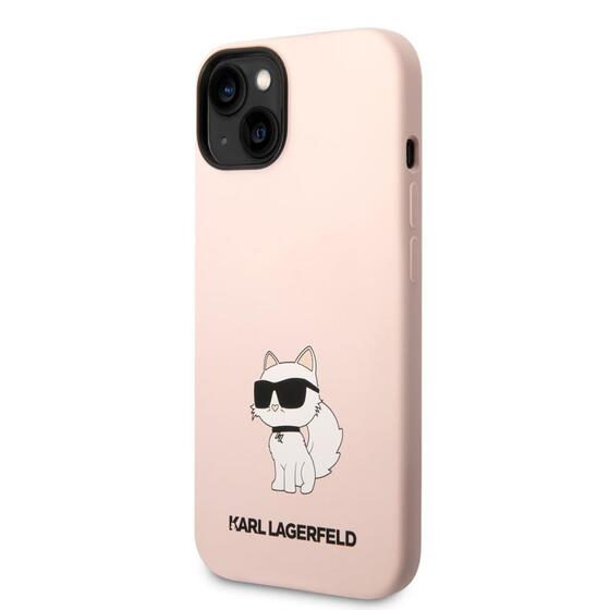 Apple iPhone 14 Kılıf Karl Lagerfeld Silikon Choupette Dizayn Kapak